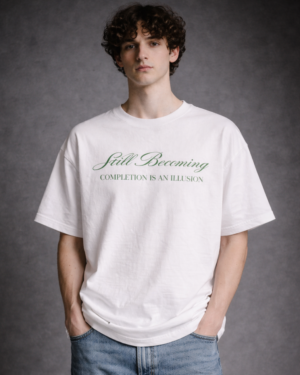 still becoming | oversized emerald on white