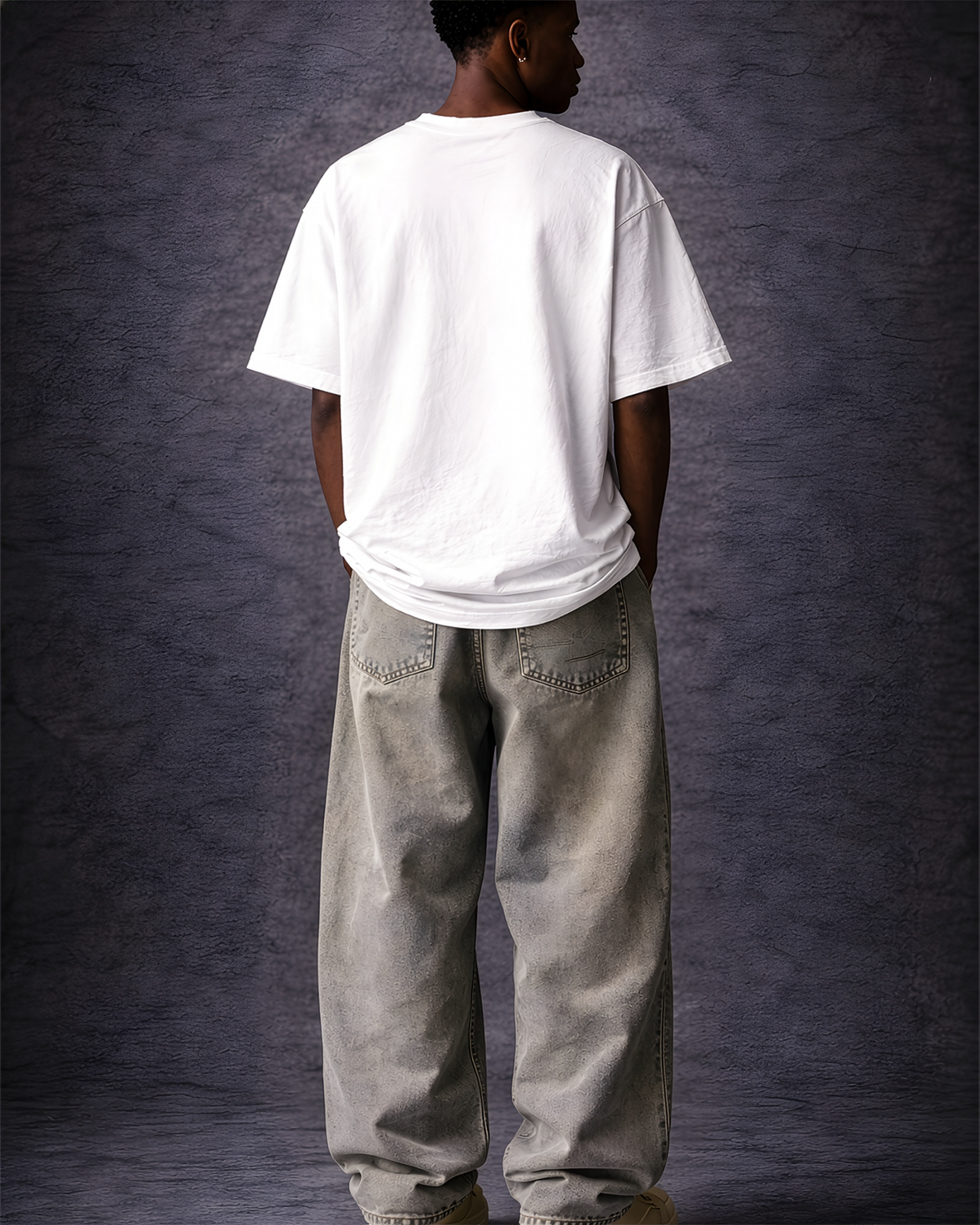 beyond ordinary | oversized glitch tee signature wordmark beyond ordinary | oversized glitch tee signature wordmark