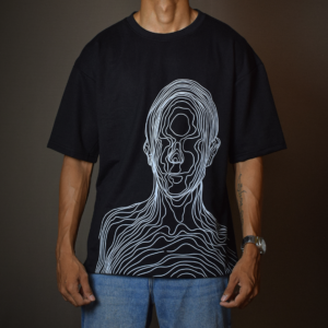 Frolics contour hero tee hand‑drawn line figure