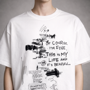 ticket to happiness | scribble art tee