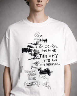ticket to happiness | scribble art tee